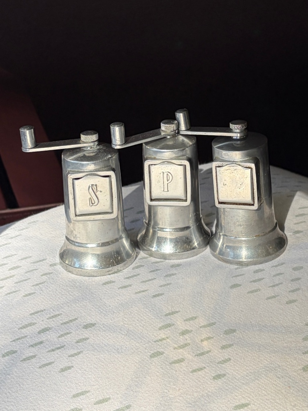 Vintage French Perfex Aluminum Grinder Mill Trio Set - Pepper Salt Nutmeg 3pc